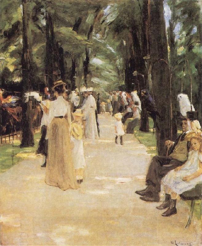 Max Liebermann The Parrot Walk at Amsterdam Zoo China oil painting art